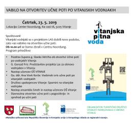 Vitanjska pitna voda vabilo na odprtje